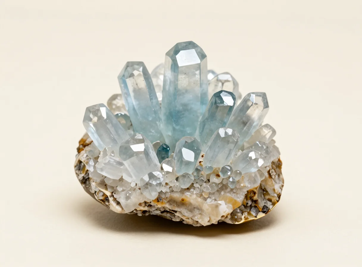 Illustrative rough aquamarine specimen