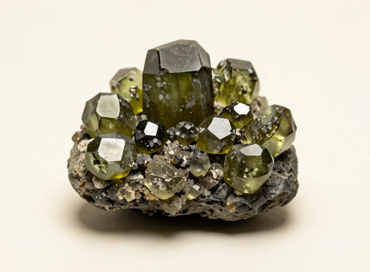 Illustrative rough peridot specimen